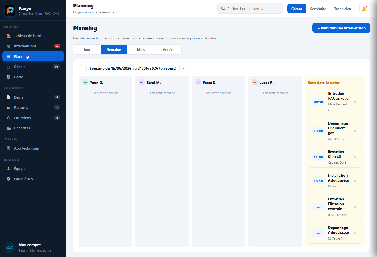 Planning Paxyo